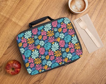 Gefütterte Lunch Tasche mit extra Blumenmuster