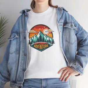 Adventure Motivation T-Shirt, Wanderlust Tee, Inspirational Travel Shirt, Outdoor Exploration Top, Hiking Camping Tee, Unisex Heavy Cotton