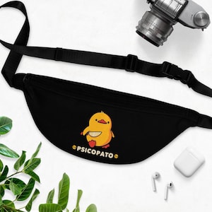 Lustige Enten Fanny Pack, schrullige psychedelische Hüfttasche, Psychedelische Enten Thema Beutel, einzigartige Festival Hüfttasche, bunte Cartoon Bauchtasche,