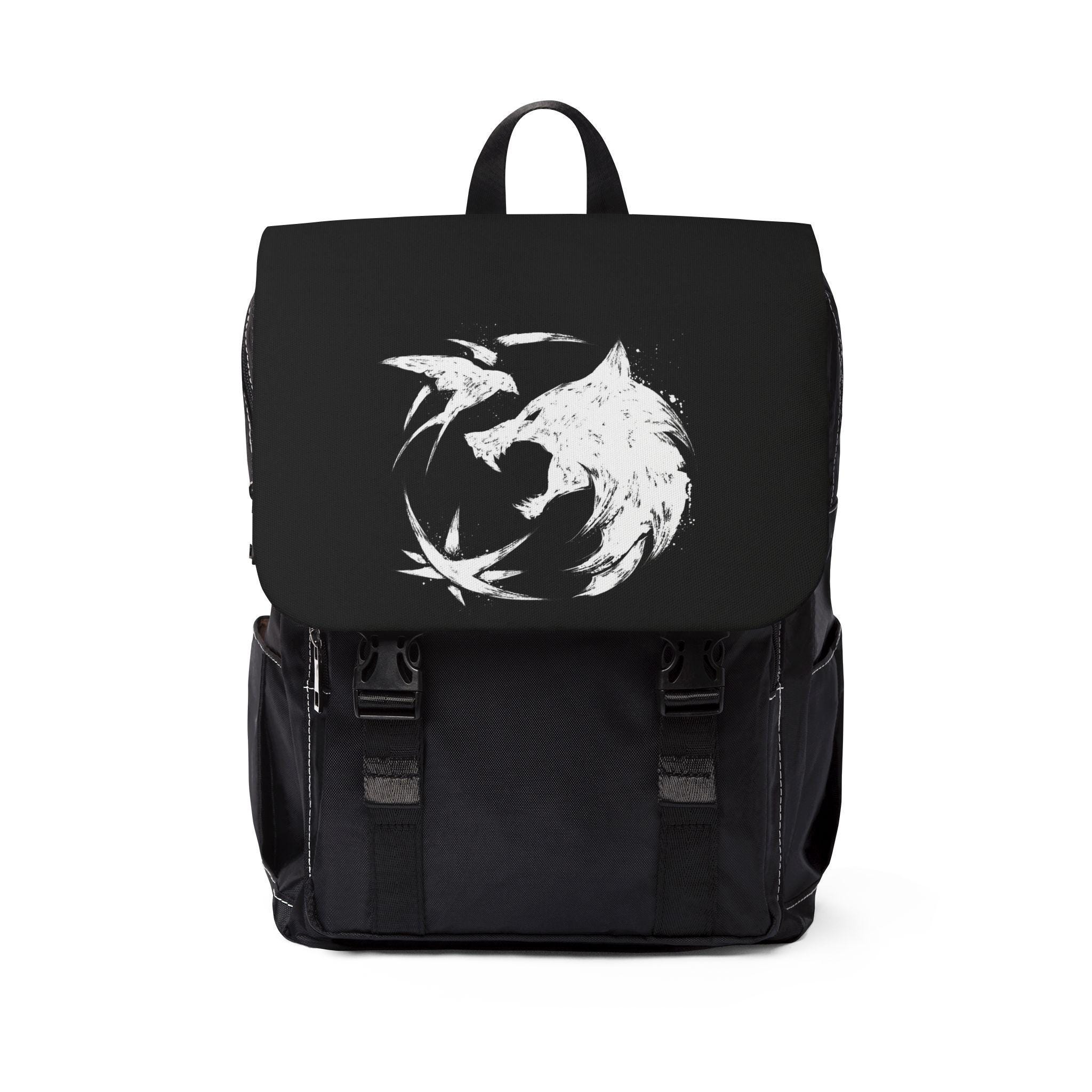 Discover Wolf Unisex Casual Shoulder Backpack
