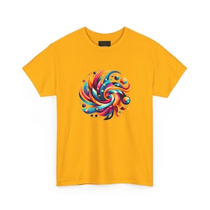 Colorful Ai Design Unisex Tee, Graphic T-Shirt, Vibrant Cotton Shirt, Rainbow Print Top, Abstract Art Tee