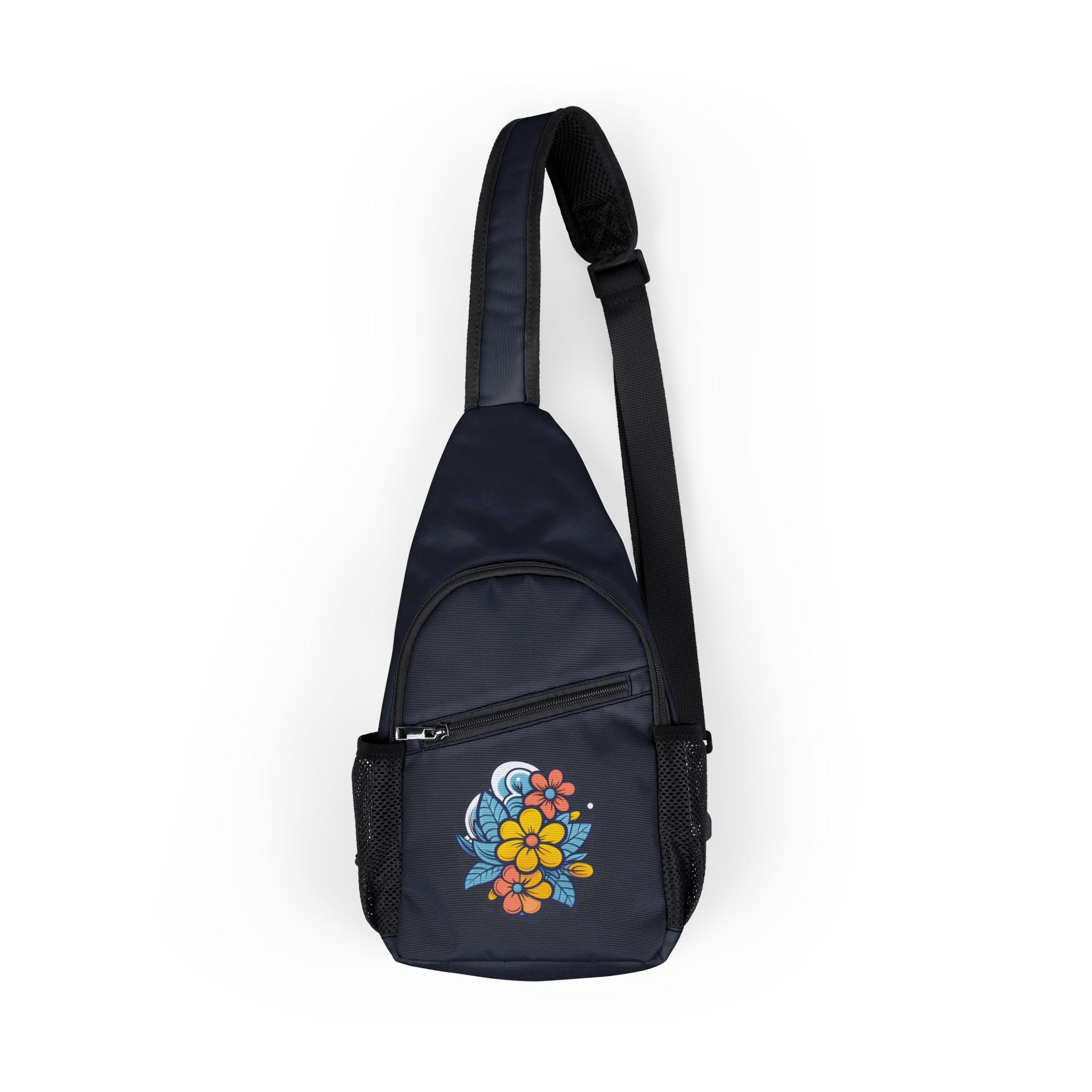 Discover Floral Chest Bag, Crossbody Travel Bag