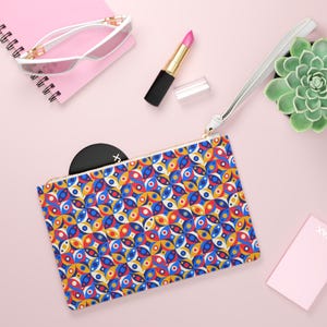 Pochette à motifs colorés, Pochette artistique, Bracelet élégant pour les fêtes, Accessoire de mode pour femme, Sac de soirée bohème chic