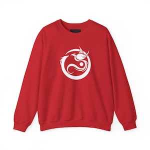 Dragon Unisex Sweatshirt, Mystic Reptile Jumper, Fantasy Pullover, Cool Creature Sweater, Magical Animal Top