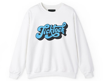 Sudadera de cuello redondo Tick Tock, jersey con reloj retro