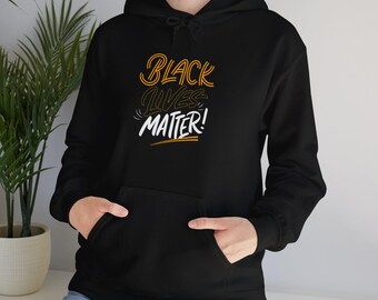 Black Lives Matter Hoodie, Social Justice Sweatshirt, Activist Clothing, Anti-Racism Pullover, Equality Apparel