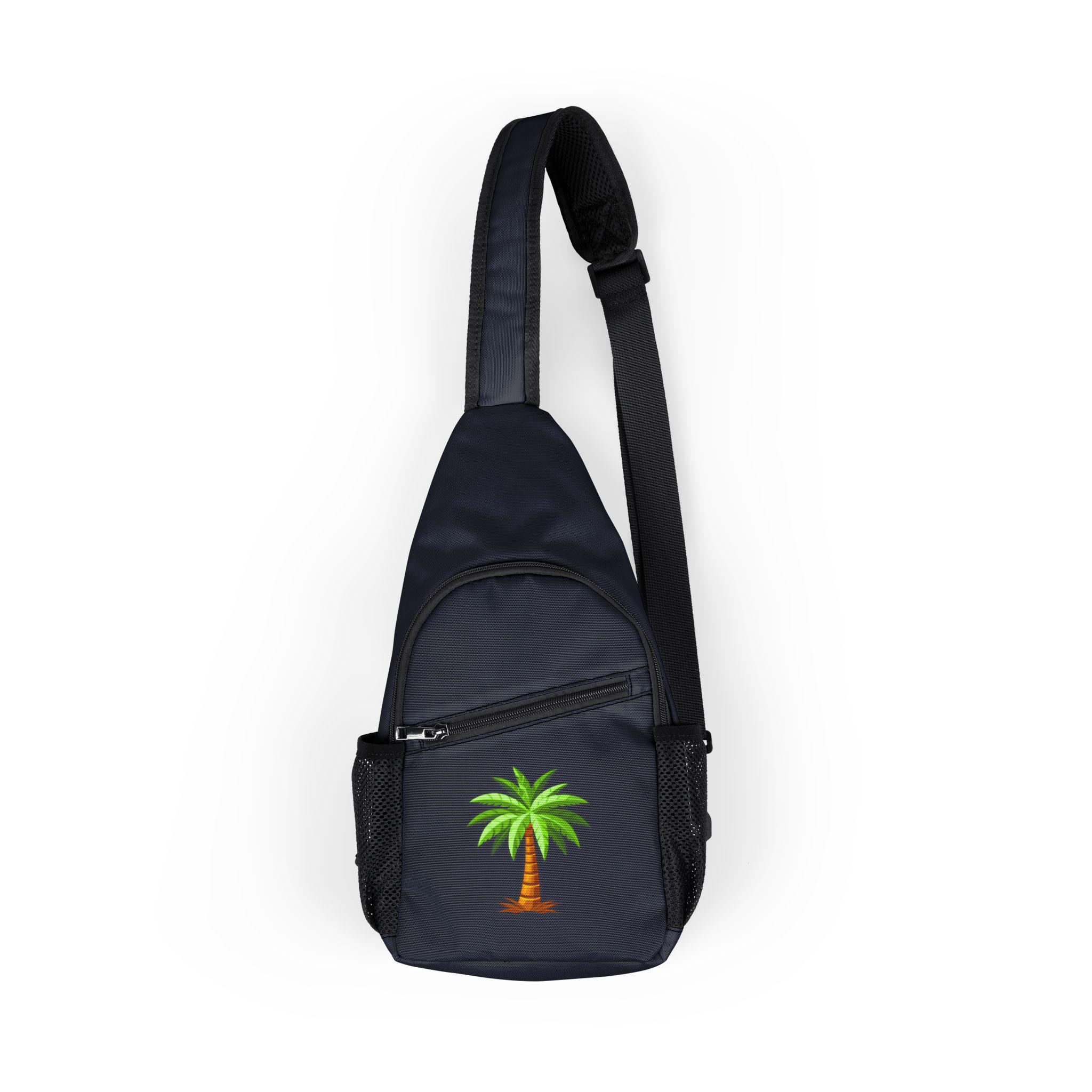 Discover Tropical Palm Chest Bag, Crossbody Travel Bag