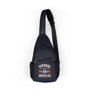 Proud American Chest Bag - Perfect for Festivals, Hiking, Travel, Everyday Use, Unisex Accessories