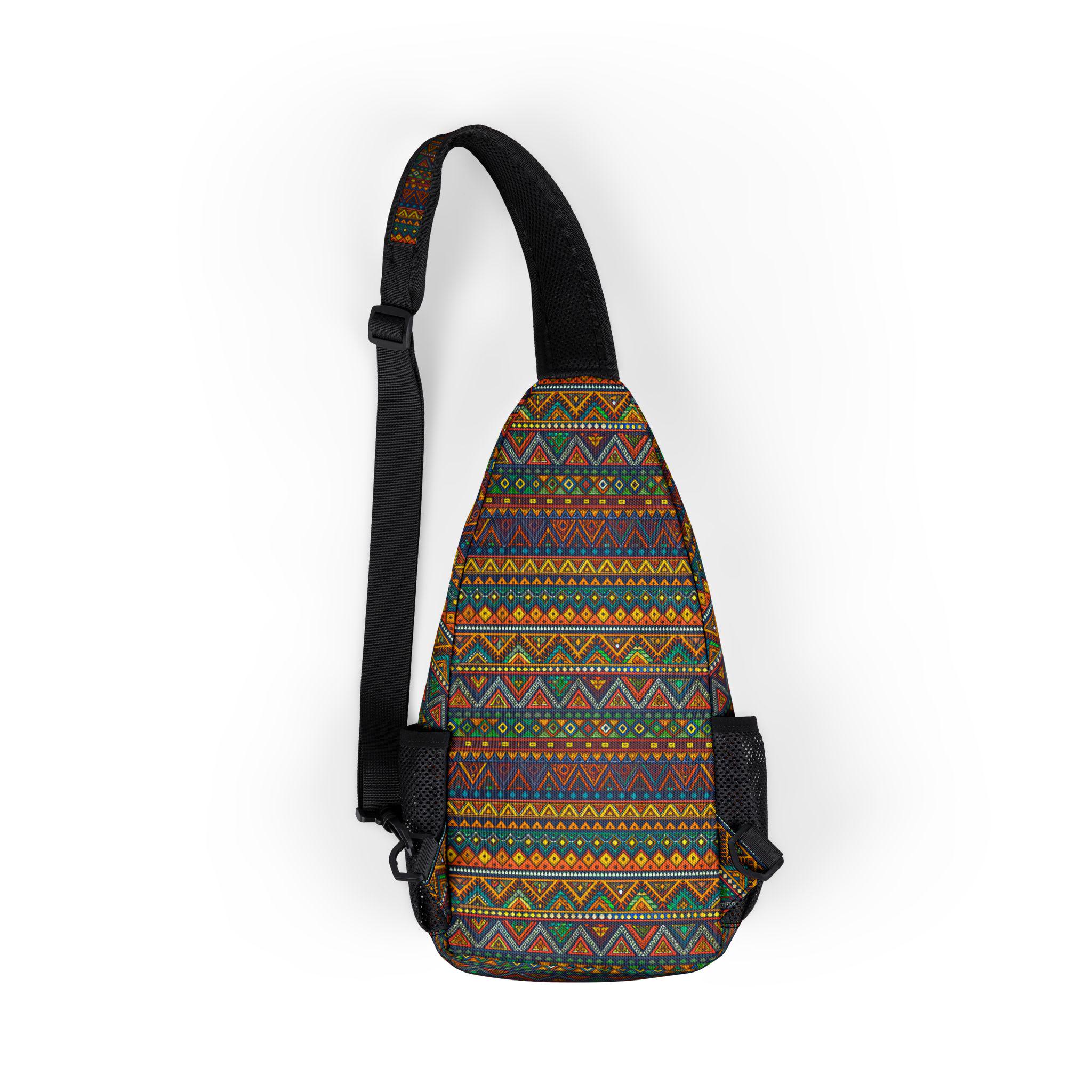 Discover Patterned Chest Bag, Crossbody Travel Bag