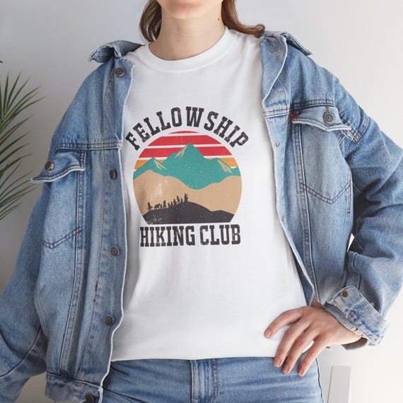 Fellowship Hiking Club T-shirt, Mountain Adventure Outdoor Tee