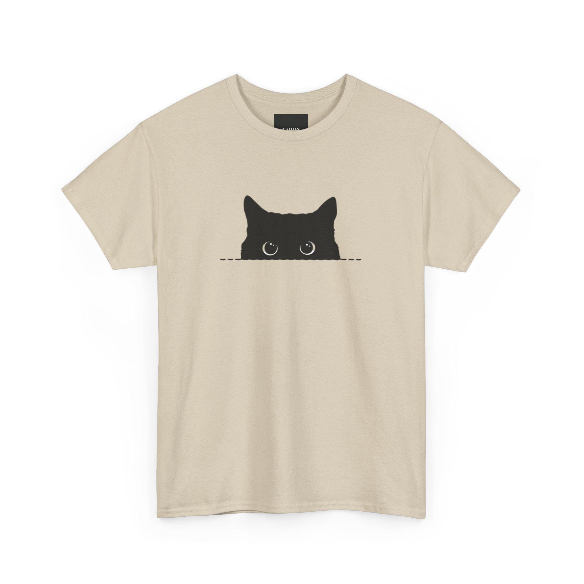 Black Cat Peekaboo T-shirt, Cute Cat Lover Gift - Etsy UK
