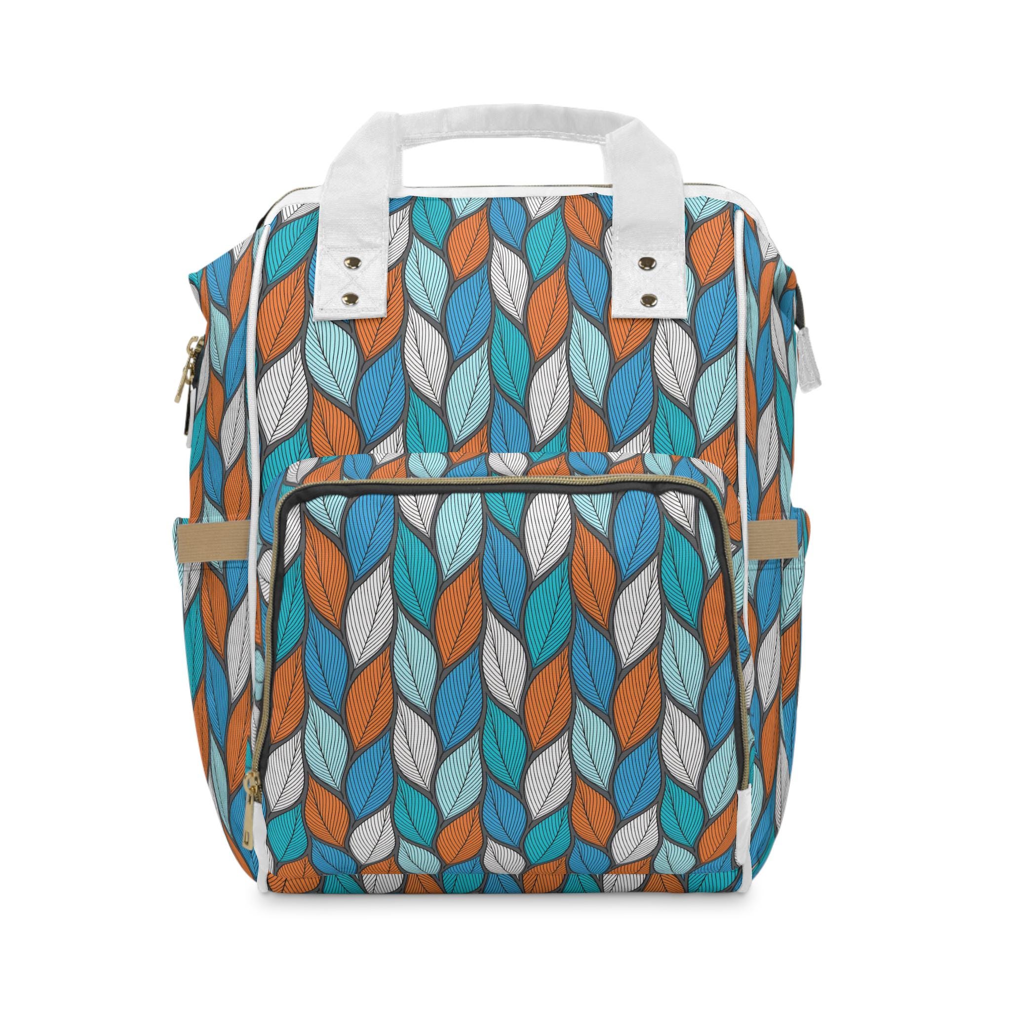 Discover Leaf Pattern Diaper Backpack, Go to School Gift