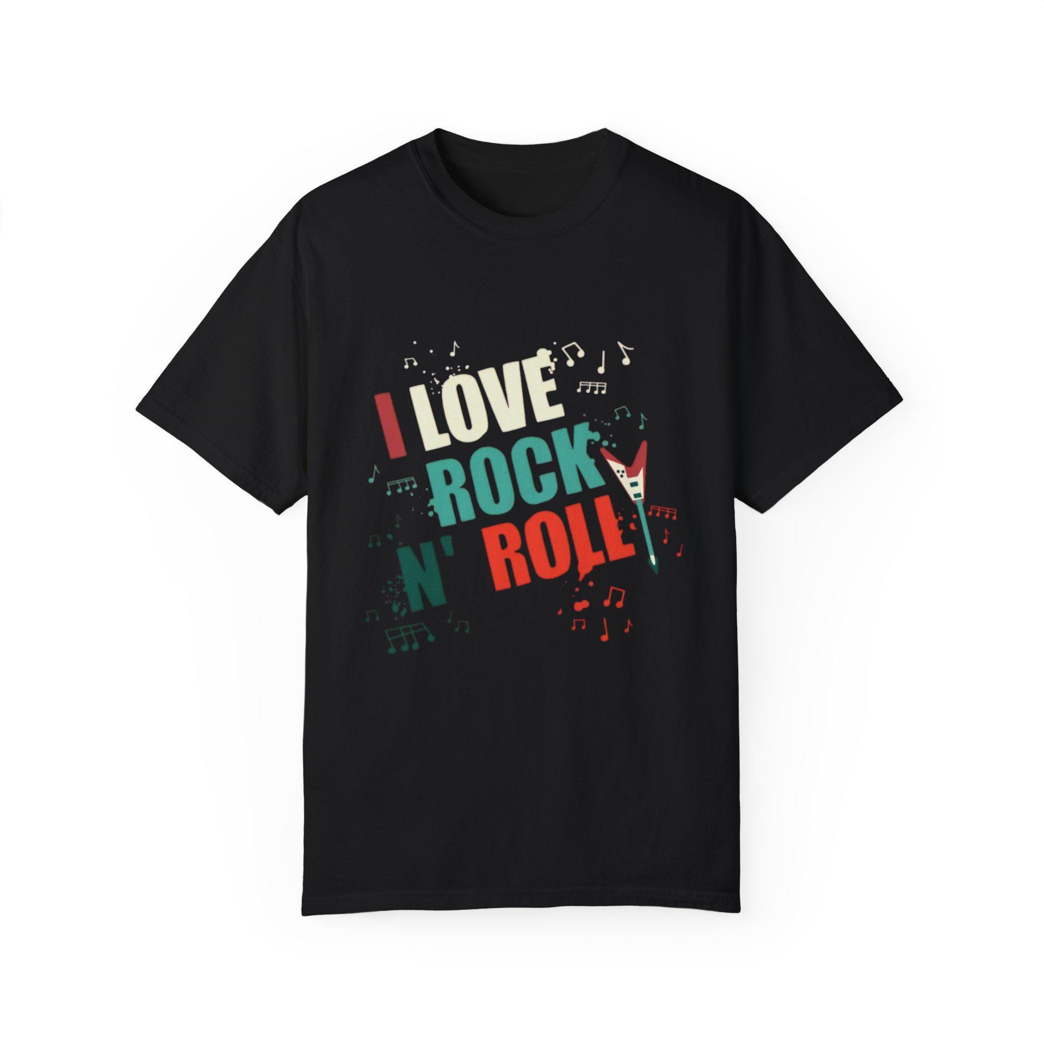 ロックンロールグラフィックTシャツ、ミュージックラバーTシャツ