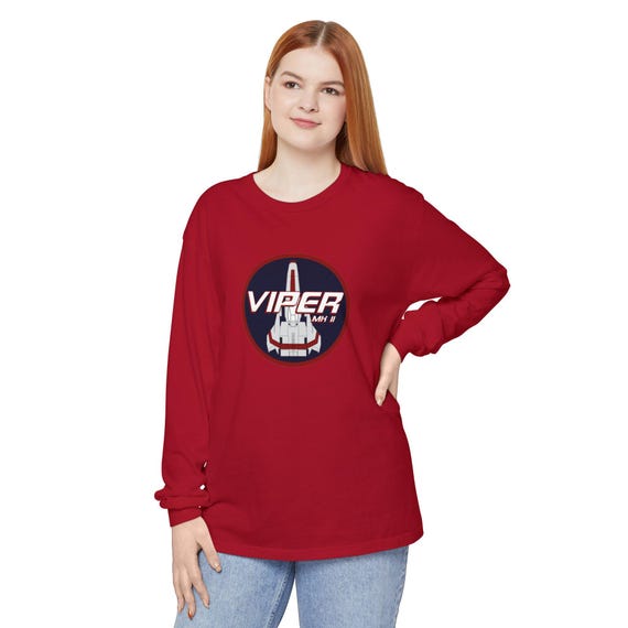 Viper Space Long Sleeve Tee, Retro Pop Culture T-shirt - Etsy