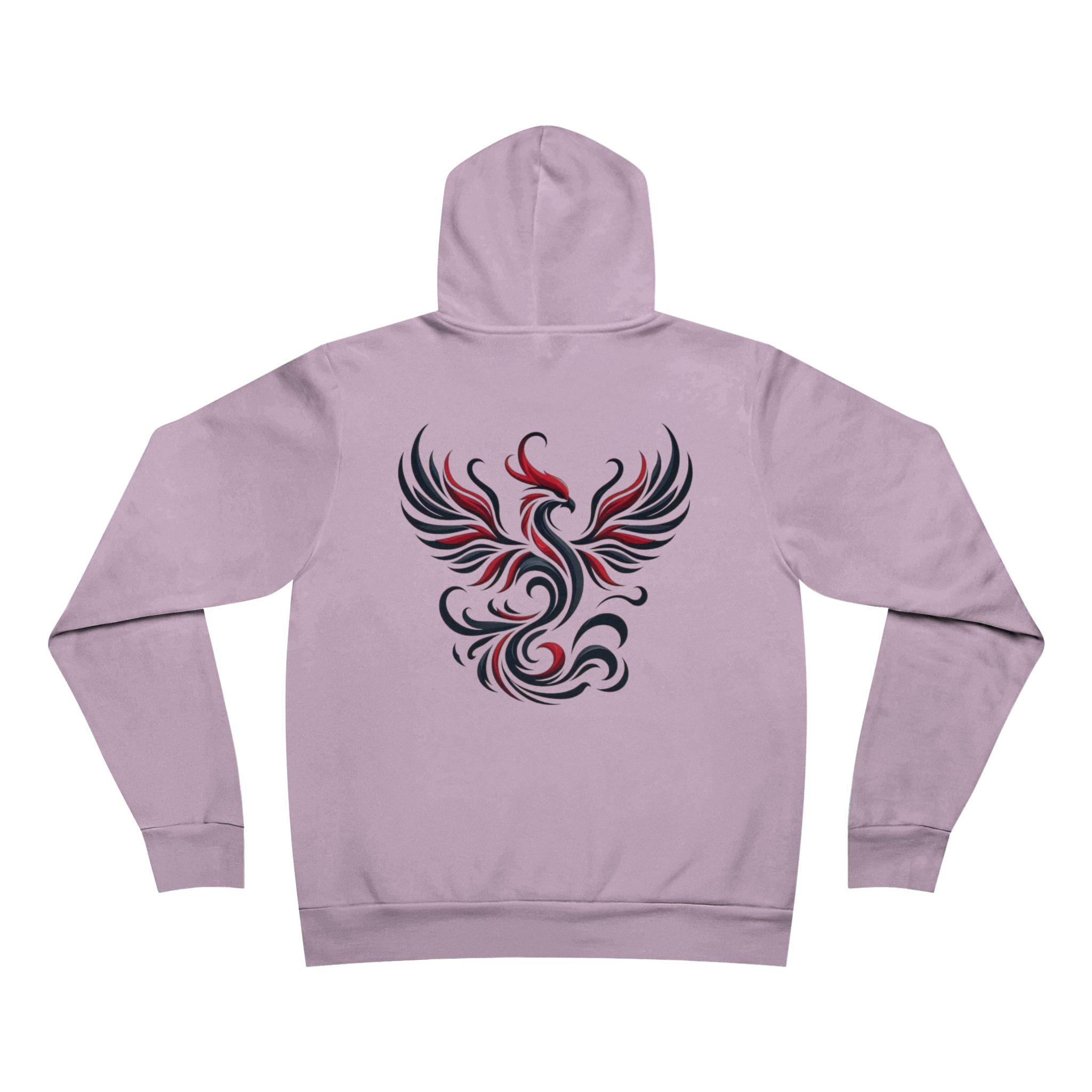 Phoenix Unisex Fleece Hoodie, Mythical Firebird Design - Etsy