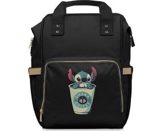 Stitch Diaper Backpack, Disney Nursery Bag, Travel Organizer