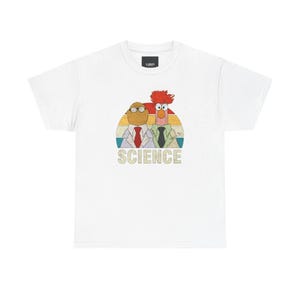 Muppet Science Tee, Kermit the Frog, Miss Piggy, Beaker, Bunsen Honeydew, Funny Graphic T-Shirt, Geek Gift