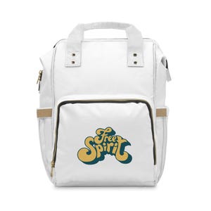 Free Spirit Multifunctional Diaper Backpack - Trendy Baby Bag, Mom & Dad Essential, Stylish Travel Backpack, Gift for New Parents, Diaper