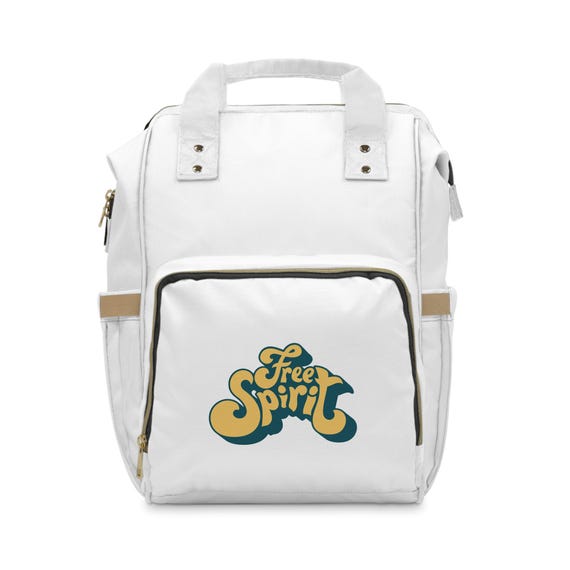 Free Spirit Multifunctional Diaper Backpack Trendy Baby Bag, Mom