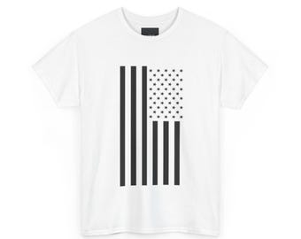 Patriotic USA Flag T-Shirt – Unisex Heavy Cotton Tee