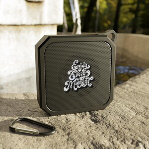 Enjoy Every Moment Bluetooth Speaker, Portable Outdoor Music, Waterproof Speaker, Hiking Gear, Campfire Accessory, Perfect Gift