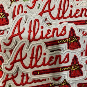 Atlanta Braves “Aliens” Iron-On Embroidered Patch