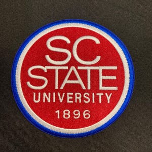 South Carolina State University 1896 Embroidered Iron-On Patch