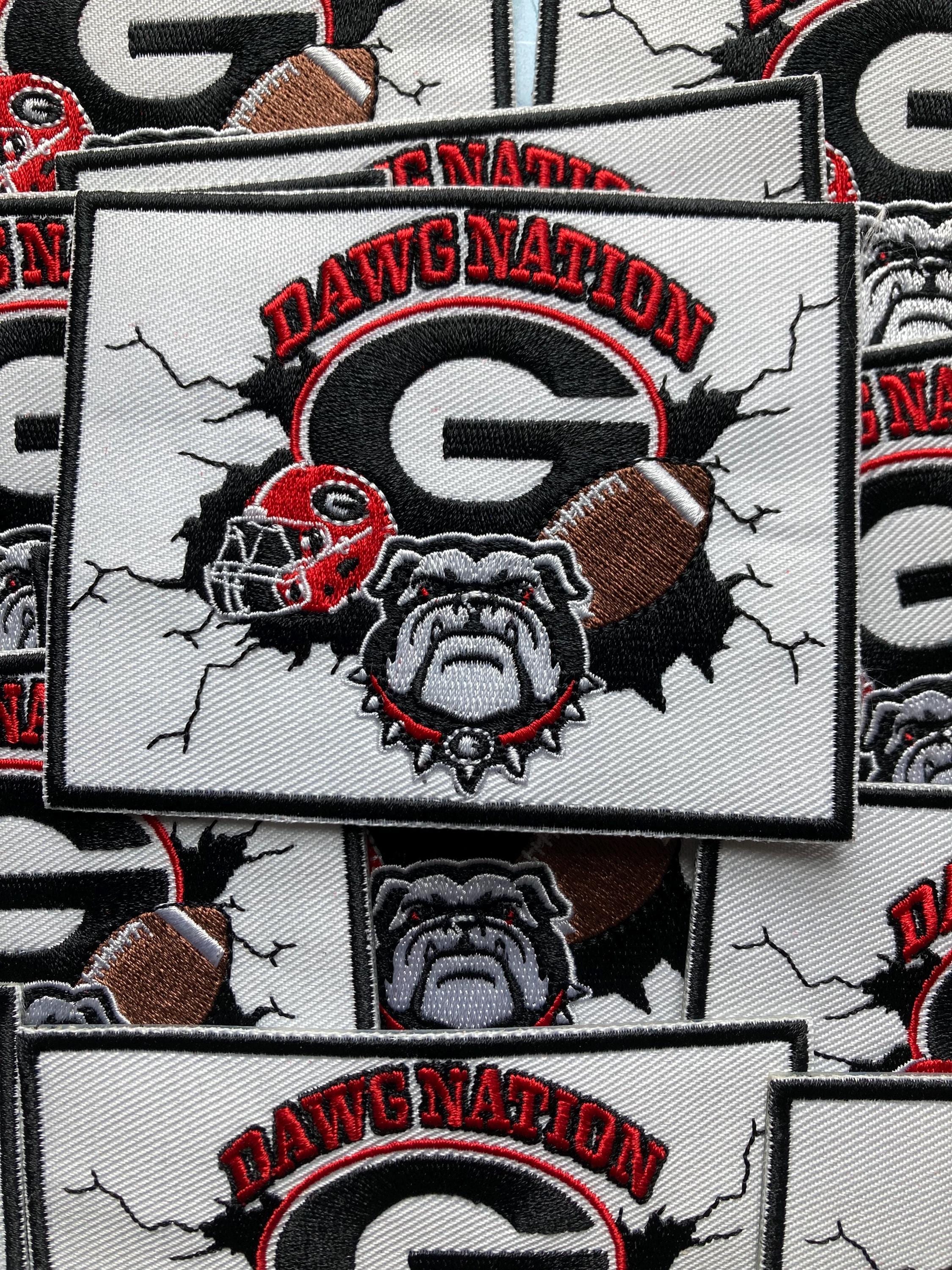 Georga Bulldogs Fabrc / Applqués / Patches / Ron Ons - Etsy - Foto 12
