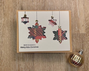 Weihnachtsverzierung Grußkarte