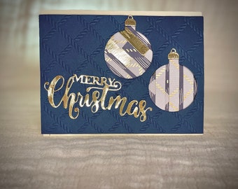 Gequiltet Weihnachtsornament Grußkarte