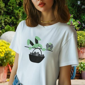 Women&#39;s Easter TShirt, Coquette Easter T-Shirt, Cute Easter Bunny Tshirt, Easter Egg Hunt Tshirt, Lime Easter Rabbit Shirt, Easter Gift