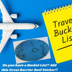 Great Barrier Reef Sticker, Heart Island Sticker, Bucket List Photo, Vision Board Ideas, Vacation Travel Sticker, Australian Holiday Places