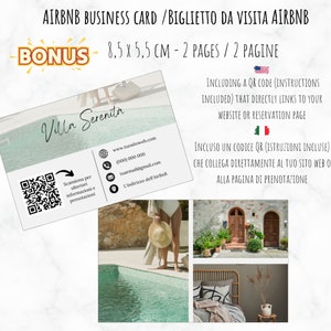 Italian AirBnB Welcome Sign. Available in A4 and US Letter.Fully editable in canva