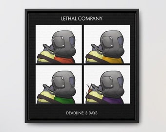 Lethal Company Framed Canvas Artwork With Album Cover Design