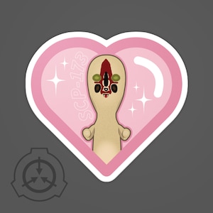 SCP-173 Peanut Heart Sticker