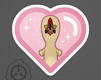 SCP-173 Peanut Heart Sticker