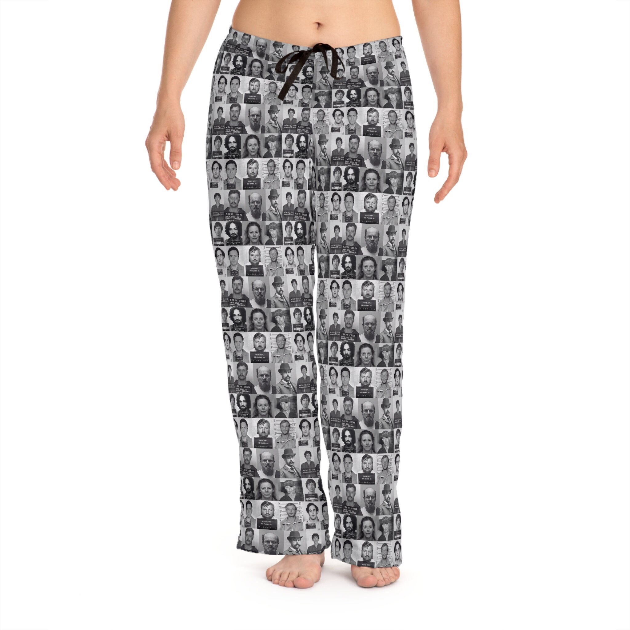 Serial Killer Women's Pajama Pants, True Crime Junkie Fanatic, Crime Scene Investigation CSI