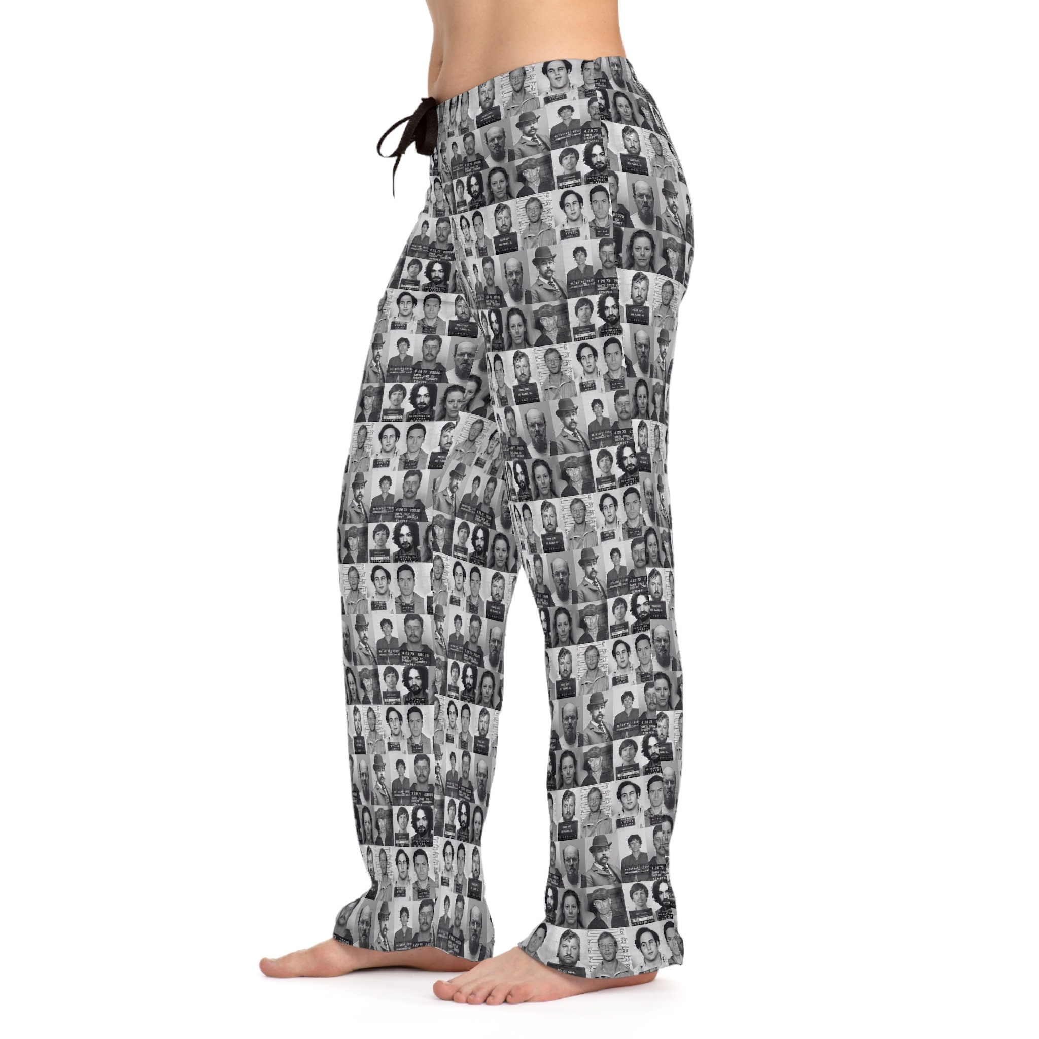 Serial Killer Women's Pajama Pants, True Crime Junkie Fanatic, Crime Scene Investigation CSI