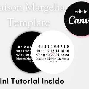 Modello Maison Margiela/Tendenza torta di compleanno chic/Tutorial fai da te/Tendenza torta/Immagine commestibile/Compleanno/Tutorial stampabile