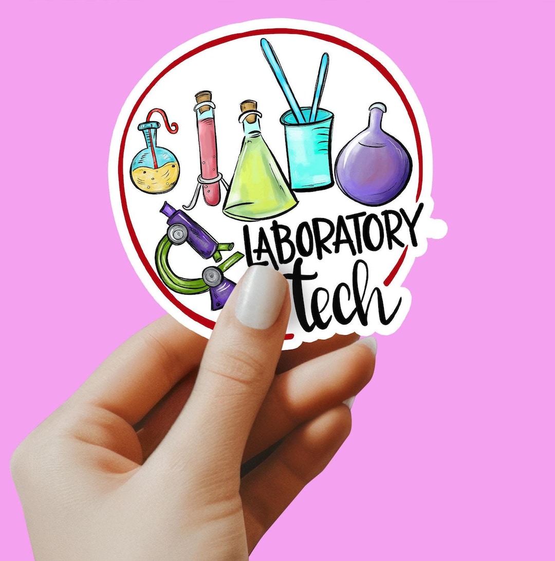 Lab Sticker Design Laboratory Tech Sticker, Lab Tech Sticker, Phlebotomist, Laptop Sticker ...