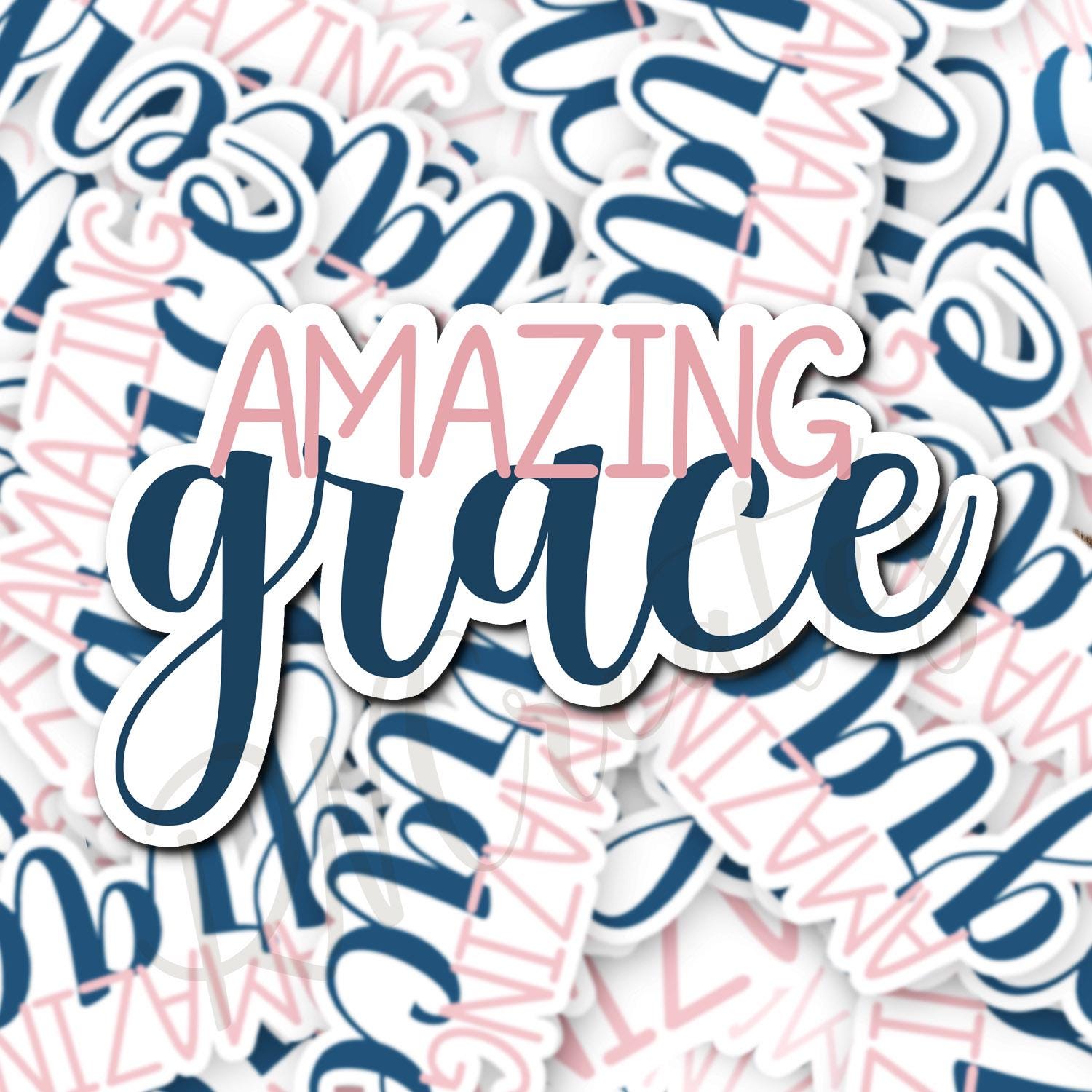 Amazing Grace Sticker, Laptop Sticker, Tumbler Sticker, Waterproof ...
