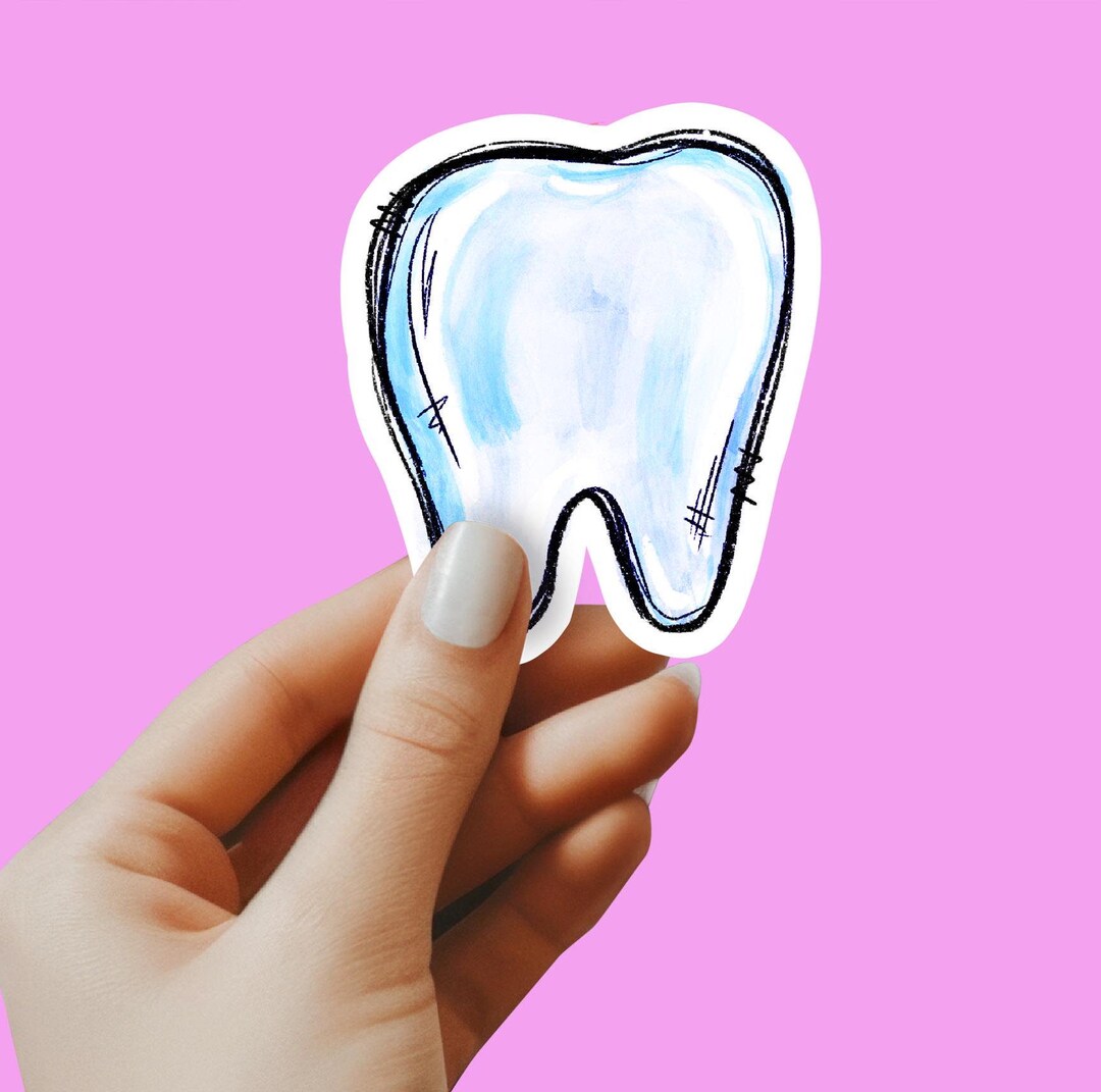 Tooth Sticker Copy Tooth Sticker, Dental Sticker, Dentist Sticker, Laptop Sticker, Tumbler ...