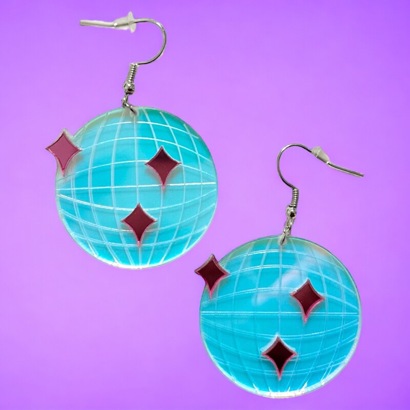 Denise Disco Circle Stud Earrings main image 1