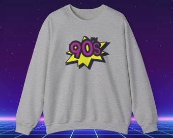 90s Retro Sweatshirt, Nostalgic 90s Shirt, 1990 Party Shirt, Retro Style Shirt, 90s Clothes, 90s shirt, Vintage 90s, Retro Sweatshirt