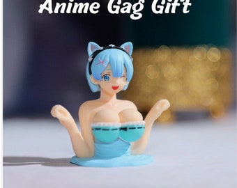 Anime Funny Shaking Chest Girls Gag Gift- Car Dashboard Decorations