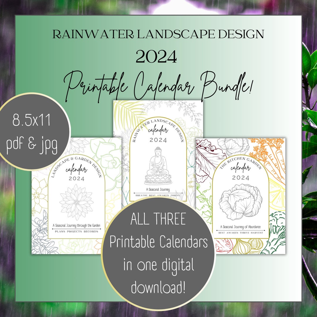 RLD Printable 2024 Calendar BUNDLE Etsy