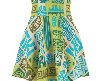 Skaterrok voor dames met tropische print - perfect voor zomerse festiviteiten