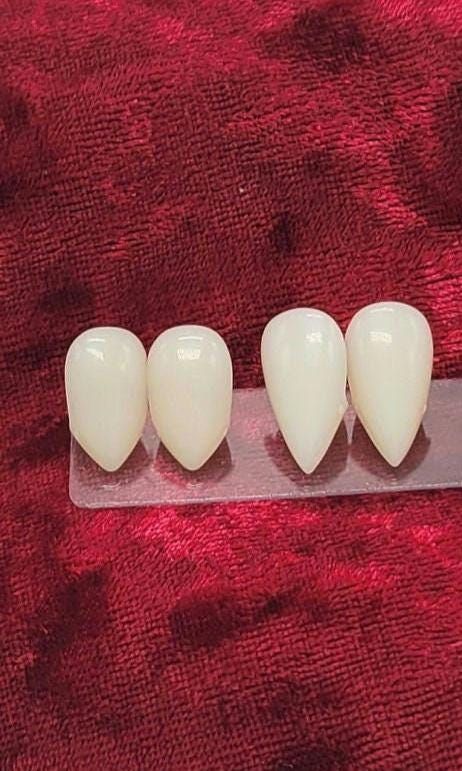 Reusable Fangs with Molding Kit for custom fit natural looking realistic cosplay anime vampire etc