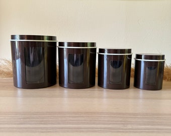 Vintage J.L. Clark Metal Tin Nesting Canister Set Pillsbury