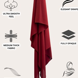 Diamond Chiffon Hijab - Burgundy Bliss - Etsy